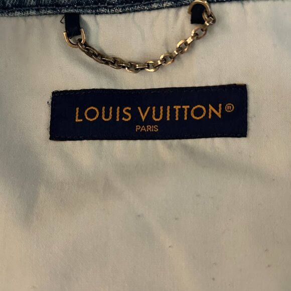 Louis Vuitton Blue Monogram Workwear Denim Shirt - Picture 3 of 8